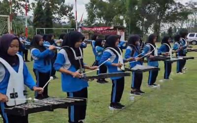 Drumband MTsN 5 Kulon Progo Siap Iringi Upacara 17 Agustus di Samigaluh