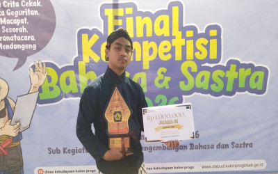 Taufiq Rafi' Rizqullah Raih Juara III Lomba Sesorah, Harumkan Nama MTs Negeri 5 Kulon Progo