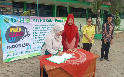 MTsN 5 Kulon Progo dan DLH Sepakat Jalin Kerjasama Lingkungan