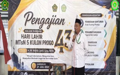 Merajut Kebersamaan di Usia ke-43: MTsN 5 Kulon Progo Torehkan Jejak Iman dan Karakter